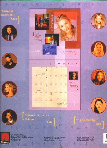 Ally McBeal Kalender 2001